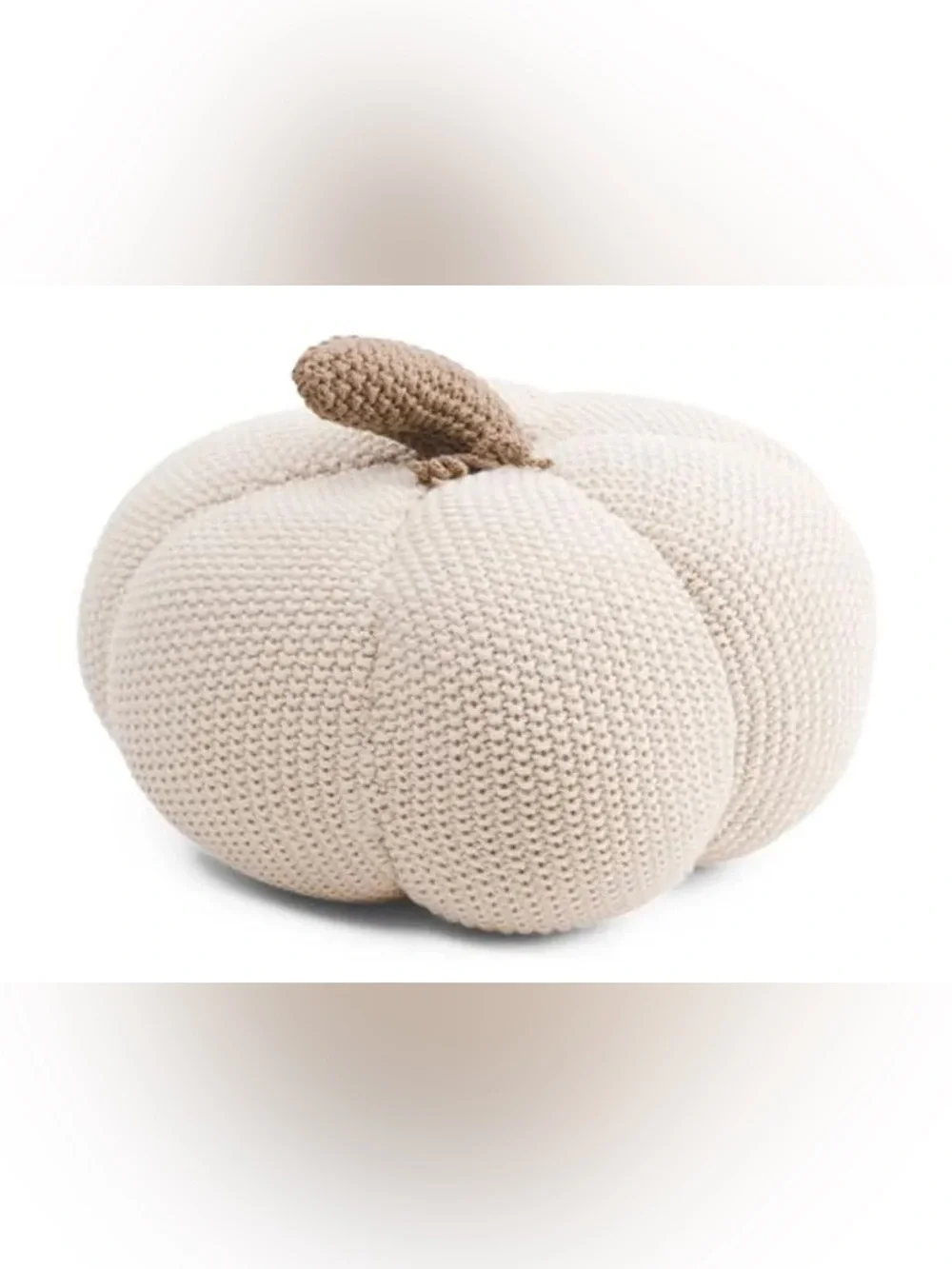 MARTHA STEWART Crochet Shaped Pumpkin Pillow